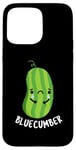 Coque pour iPhone 15 Pro Max Blue-cumber Funny Concombre Pun