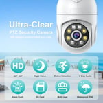 (UK Plug) Wifi Security Camera AI Remote Control Tracking 2MP 1080P 90°
