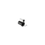 Paroi wc raccord de connexion 152 422 461 2 chrome de couleur capuchons de recouvrement, l: 185 mm - Geberit