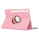 Samsung Galaxy Tab S9 Ultra / Tab S8 Ultra - Læder cover 360 grader roterbar - Pink