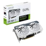 Asus Dual GeForce RTX 4060 Ti Overclocked 8GB White Graphics Card - DUAL-RTX4060TI-O8G-WHITE