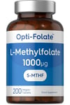 L-Methylfolate 1000Ug | 200 Tablets | 5-MTHF Folate Supplement | Active Form of