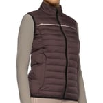 Ridväst Team Highlight Quilted Nylon Puffer Aubergine