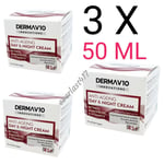 Derma V10 Innovations anti-ageing day and night cream retinol 50ml( 3 pack )