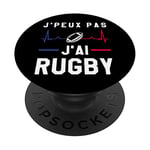 J'Peux Pas J'ai Rugby Joueur Maillot France Rugby PopSockets PopGrip Interchangeable