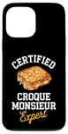 Coque pour iPhone 13 Pro Max Croque Monsieur Expert Food Lover Homme, Femme, Enfant