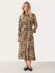 Part Two Shelby Crabapple Leaf Print Midi Shirt Dress, Multi