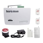 Kit D'Alarme Antivol Maison Sans Fil GSM Intégré Sirène Et Antenne E-002