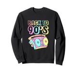 Retro Style 90s Cassette Tape Player Back To 90s Sweatshirt