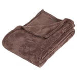 Plaid Polaire Microfibre 125x150cm Taupe