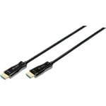 Digitus - Câble de raccordement hdmi / fibre optique Fiche mâle hdmi-a, Fiche mâle hdmi-a 15.00 m noir AK-330125-150-S 4K uhd Câble hdmi Y233032