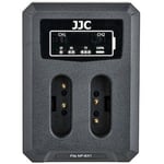 JJC DCH-NPBX1T USB Dual Battery Charger -tuplalaturi (Sony NP-BX1)