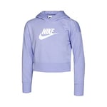 Nike NSW Club FT Crop Hood Light Thistle/White L