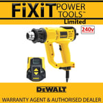 DeWalt D26414 240v Heat Gun 2000W With Dual Air Flow & LCD Display