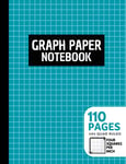 Graph Paper Notebook: 4 Squares Per Inch | 4x4 Graphing Grid Paper for Math, Science, Accounting, Engineering, Organic Chemistry Students | Large, 8.5x11 in | Teal