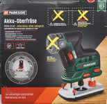 Parkside X12V Akku-Oberfräse 12V Bois Einhandfräse Précise Kit de Fraiseuse