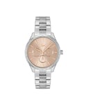 Lacoste Montre Analogique Multifunction à Quartz pour Femme avec Bracelet en Acier Inoxydable argenté - 2001293