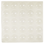 Luckdämpare Självhäftande 25-pack Ø 10 x 2 mm Transparent Home>it