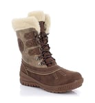 Kimberfeel CHLOE Bottes de Neige pour Fille, Taille 35, marron