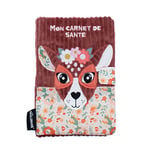 Les Déglingos Protège Carnet de Santé Mélimélos la Biche Doudou Tout Doux Amusant Ultra Doux Rembourrage Recyclé Doudou pour Bébé, Taille Unique