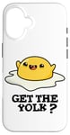 Coque pour iPhone 16 Get The Yolk Jeu de mots amusant