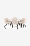 Venture Home - Matbord Copenhagen med stol Night - Beige