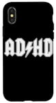 Coque pour iPhone X/XS TDAH drôle Rocker Band inspiré du rock and roll TDAH