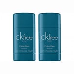 2-pack Calvin Klein CK Free Deostick 75ml