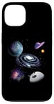 Coque pour iPhone 13 Galaxy Espace Système solaire Univers Astronaute Planète