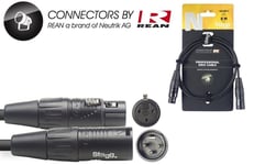 DMX-kaapeli Stagg REAN XLR/m - XLR/f 5m