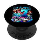 C'est mon septième anniversaire, mon garçon Sea Fish Ocean Animals Aquarium PopSockets PopGrip Adhésif