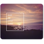 Rectangle Mouse Mat  - Enjoy the Little Things Motivational Quote  #44966