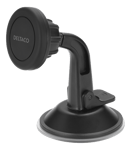 DELTACO – Magnetic car holder, suction mount, for mobile phone, black (ARM-C103)