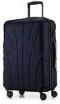 Suitline - Trolley Cabine expandible, Valise Rigide avec Compartiment Ordinateur Portable, 55 cm, 34 Liter, Bleu foncé