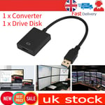 Usb 3.0/2.0 To Hdmi Hd 1080p Video Cable Adapter Converter For Pc Laptop Hd Tv