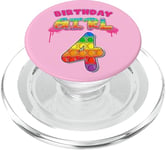 Birthday Girl 4 Year Old, Pop-It's Fidget Popper PopSockets PopGrip for MagSafe