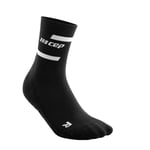 CEP Run Socks Mid Cut V4 Svart - Kompressionsstrumpor för Löpning - Handla nu på Loparshop.se!