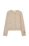 Estelle Solid Cardigan - Sand