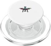 Design drôle de pilote de drone extraterrestre OVNI. PopSockets PopGrip pour MagSafe