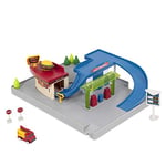 Driven by Battat - Pocket Station-Service et Drive-Thru Restaurant - Jouets et Accessoires pour Voitures pour Enfants - 5 pièces avec Camion Alimentaire, 3 Ans +