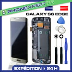 VITRE TACTILE + ECRAN LCD ORIGINAL SAMSUNG GALAXY S6 EDGE OR GOLD + OUTILS