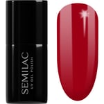 Semilac UV Hybrid Hottie Gel neglelak Skygge 027 Intense Red 7 ml