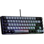 Clavier Gamer - The G-Lab - KEYZ HYDROGEN - 60% Format Compact - Rétroéclairé...