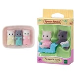 Sylvanian Families 5458 Persian Cat Triplets Dolls for Suitable for ages three years and above & Persian Cat Twins