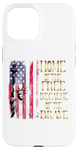 Coque pour iPhone 15 T-shirt design Home Of The Free Because Of The Brave