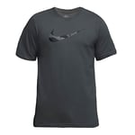 NIKE Men's Df Tee Camo T-Shirt, eisengrau, L