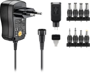 Goobay Universal Strømadapter + USB 2.0 plugg, 3V-12V 7.2W 0.6A
