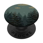 Elegant Dark green color Forest Green Pattern PopSockets Swappable PopGrip