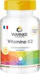 Vitamine K2 Gélules - 1250Mcg - MK4 Et MK7 - Végétalien - 100 Gélules | Warnke V