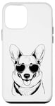 Coque pour iPhone 12 mini Cool Simple Corgi Dessin Dog Lovers Lunettes de soleil